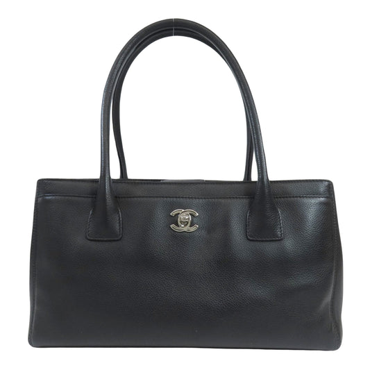 Chanel Black Pony-style Calfskin Executive