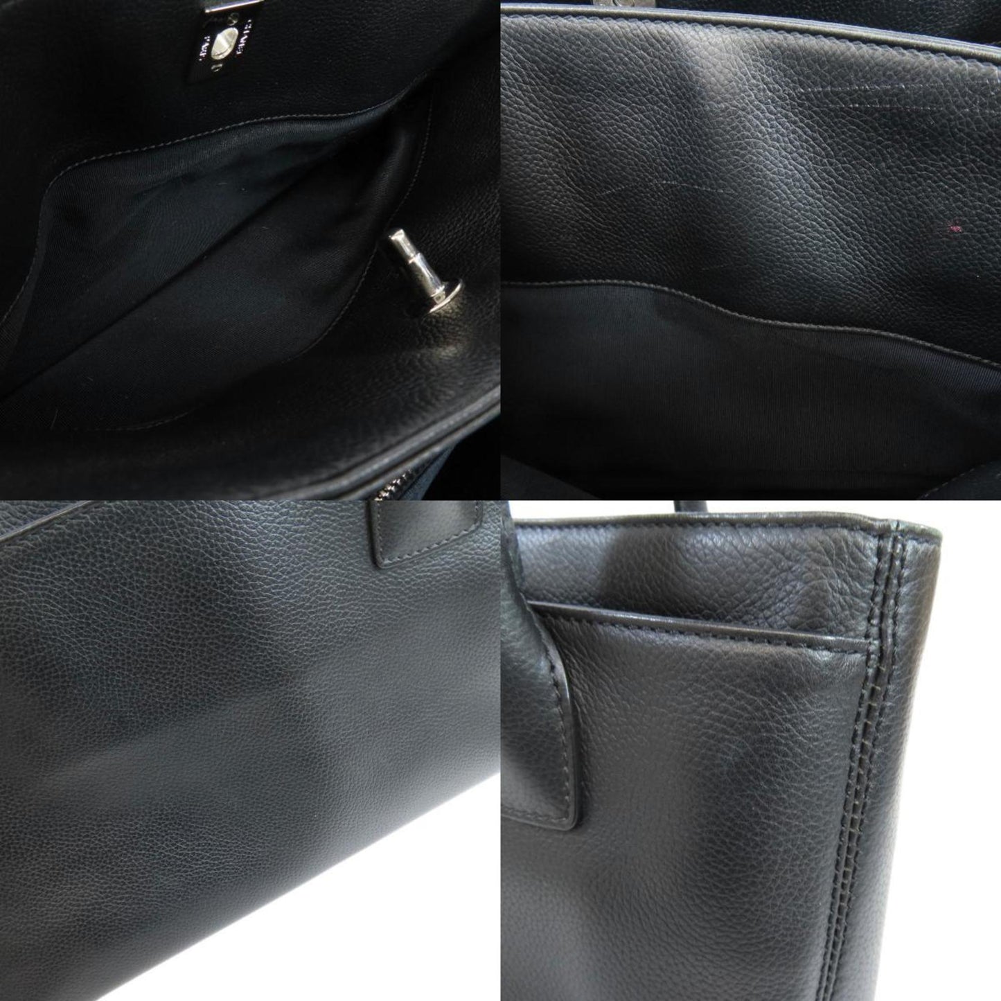 Chanel Black Pony-style Calfskin Executive