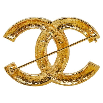Chanel Gold Gold Plated Coco Mark