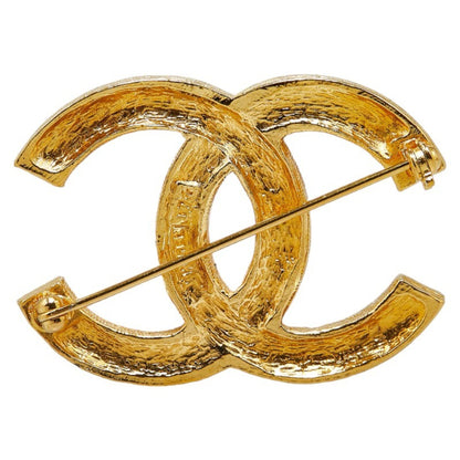 Chanel Gold Gold Plated Logo Cc