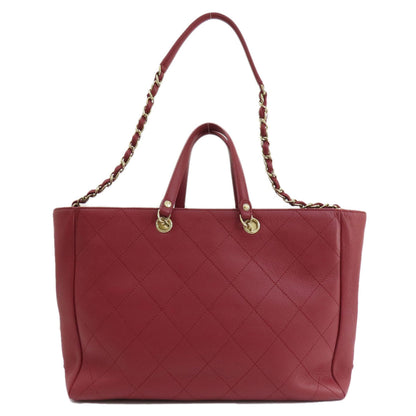 Chanel Red Leather Matelassé