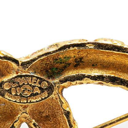 Chanel Gold Gold Plated Logo Cc