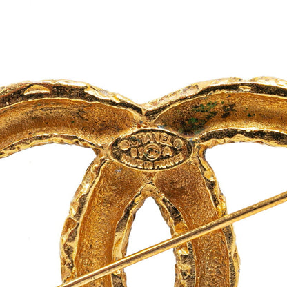Chanel Gold Gold Plated Logo Cc