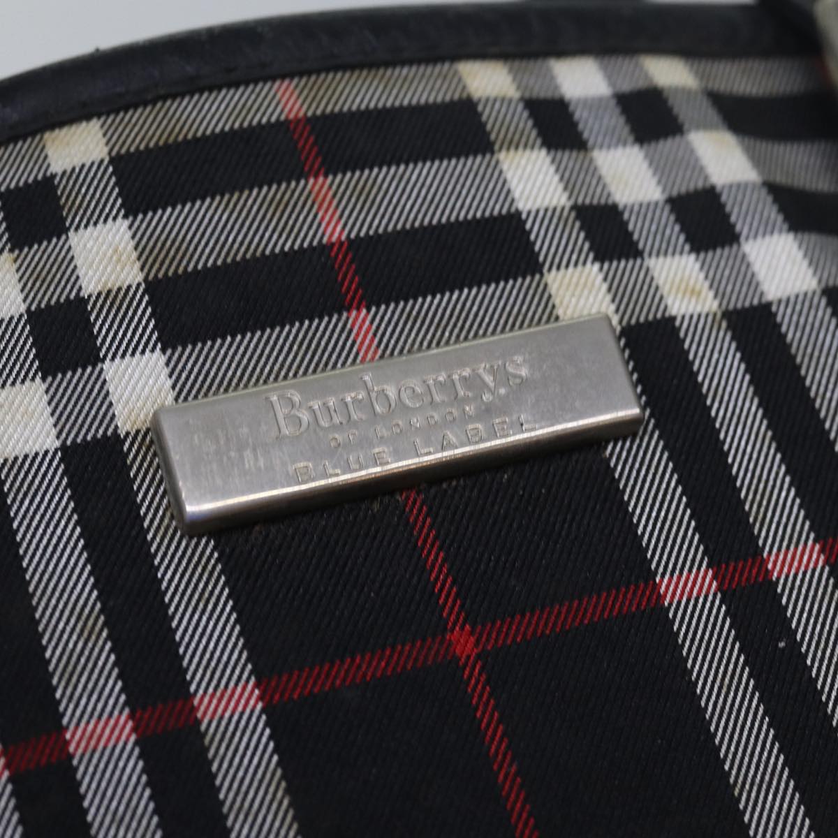 Burberry Black Synthetic Nova Check