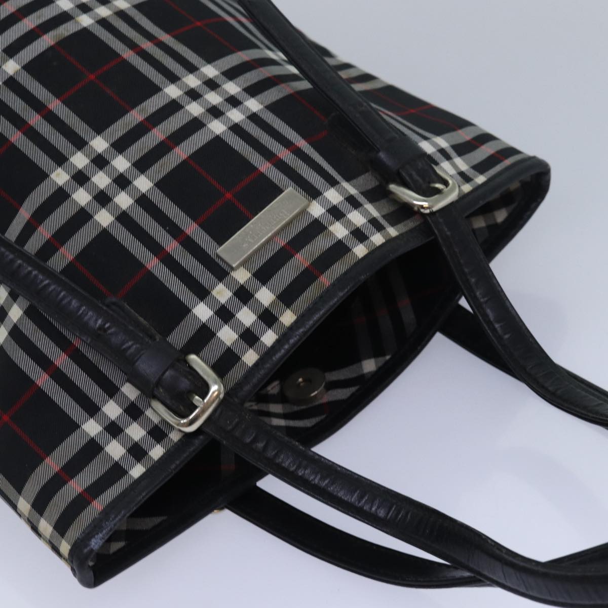 Burberry Black Synthetic Nova Check