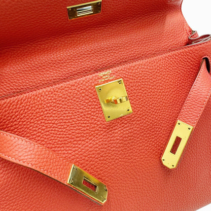 Hermès Orange Leather Kelly