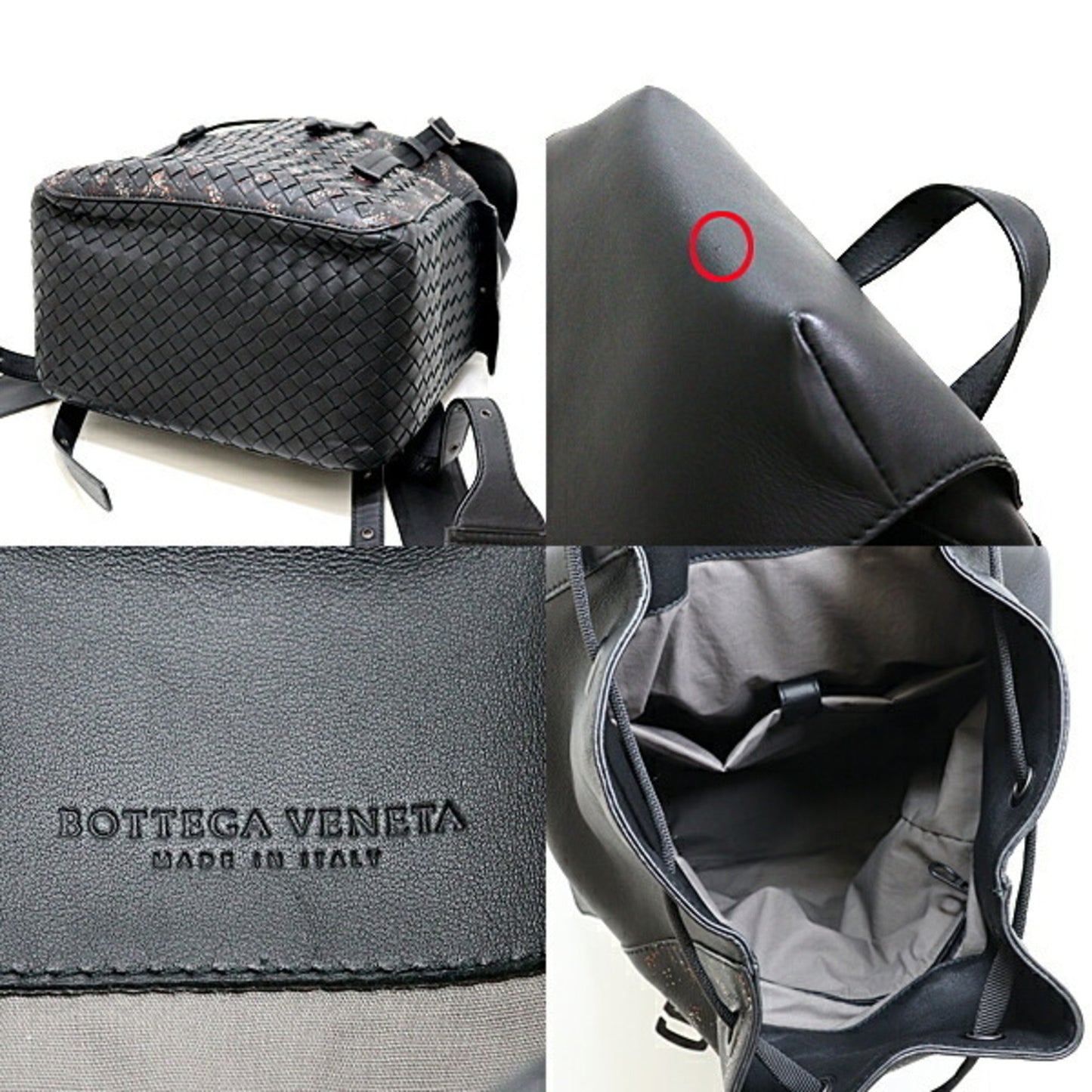 Bottega Veneta Black Leather Intrecciato