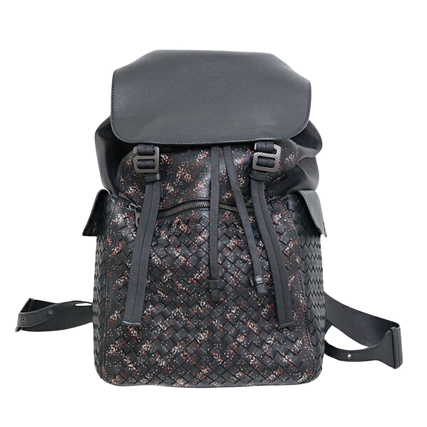 Bottega Veneta Black Leather Intrecciato