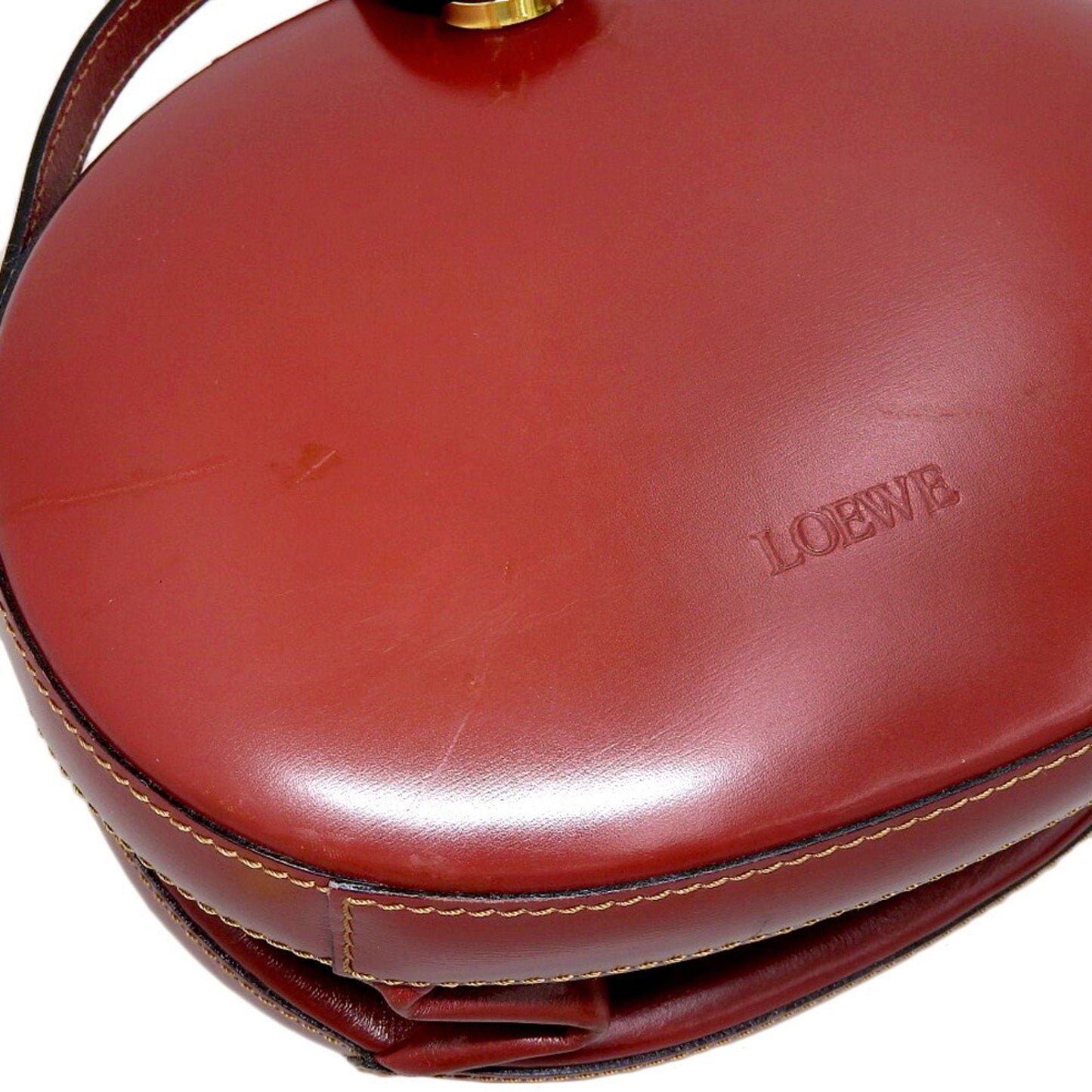 Loewe Red Leather Handbag