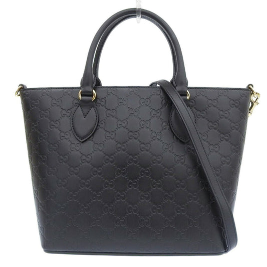 Gucci Black Leather Guccissima