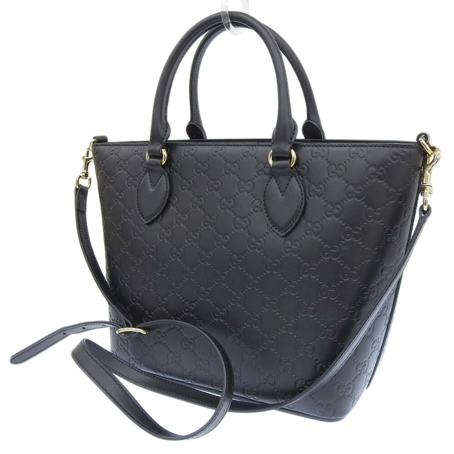 Gucci Black Leather Guccissima