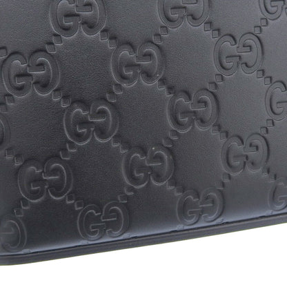 Gucci Black Leather Guccissima