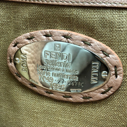 Fendi Brown Leather Selleria