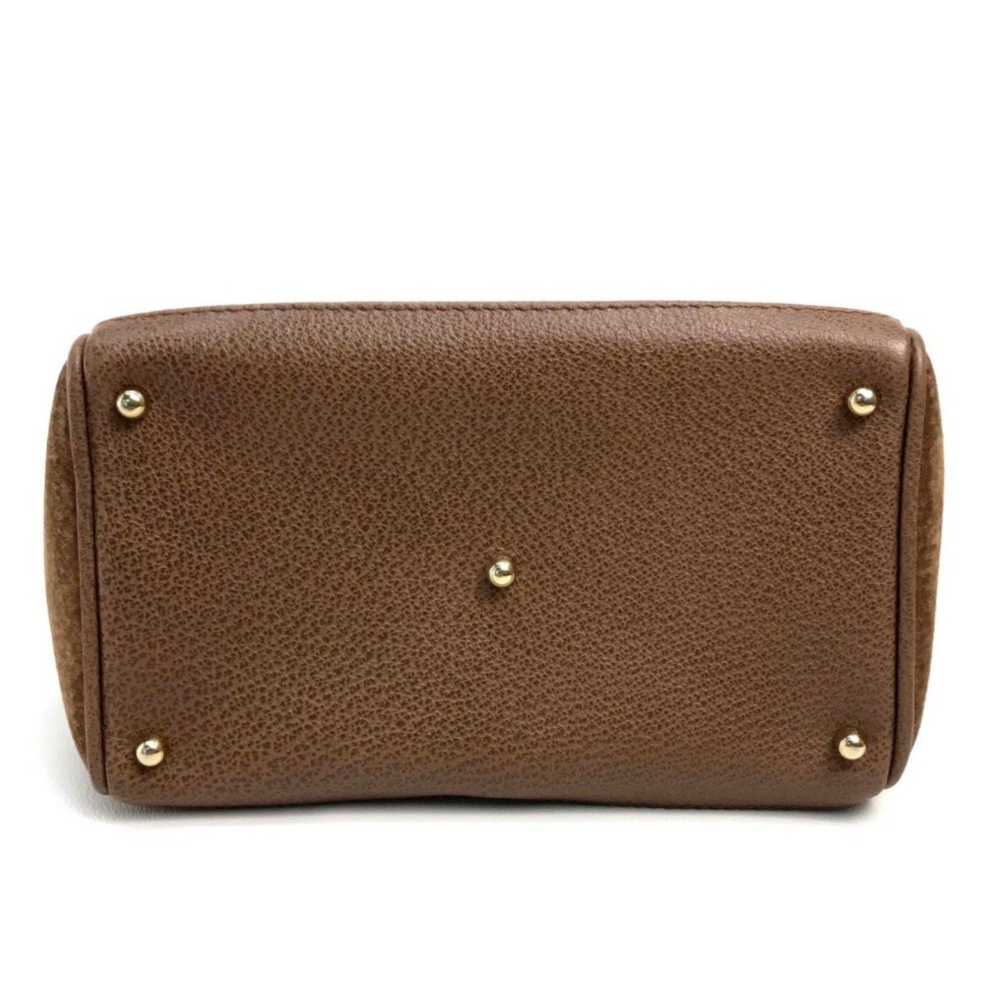 Gucci Brown Suede Bamboo