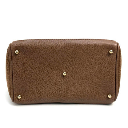 Gucci Brown Suede Bamboo