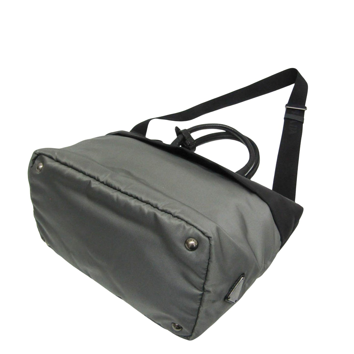 Prada Gray Synthetic Tessuto
