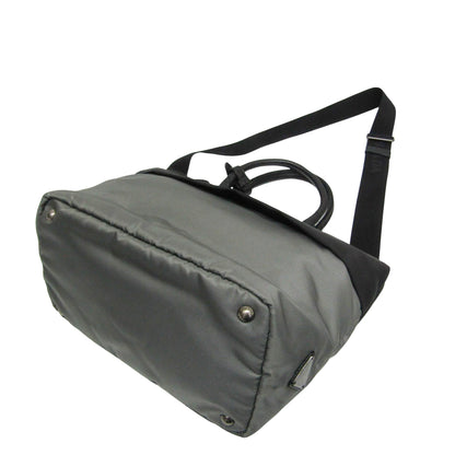 Prada Gray Synthetic Tessuto
