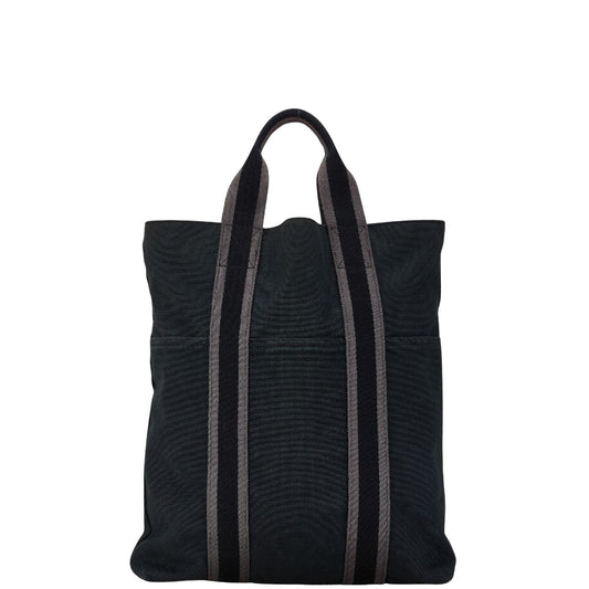 Hermès Black Canvas Fourre Tout