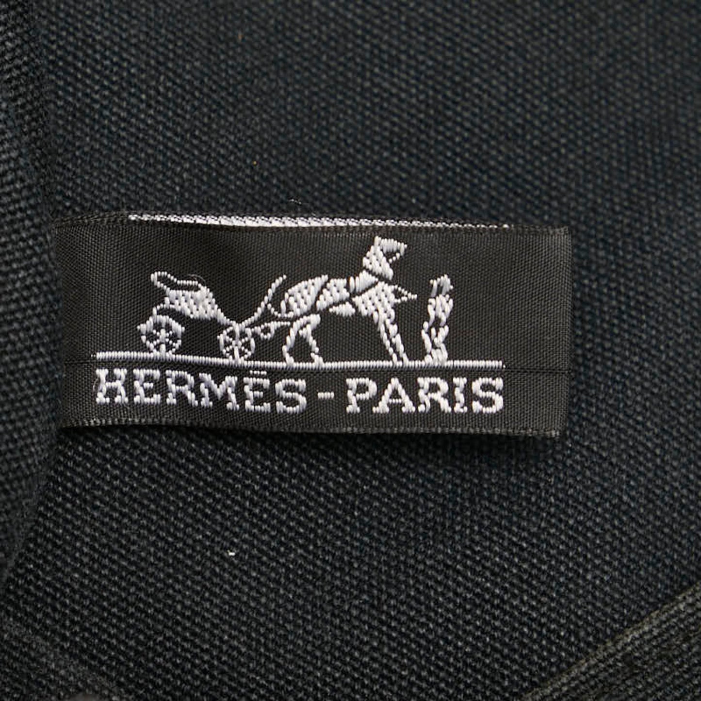 Hermès Black Canvas Fourre Tout