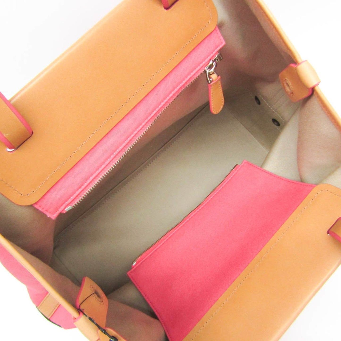 Bally Pink Canvas Tote