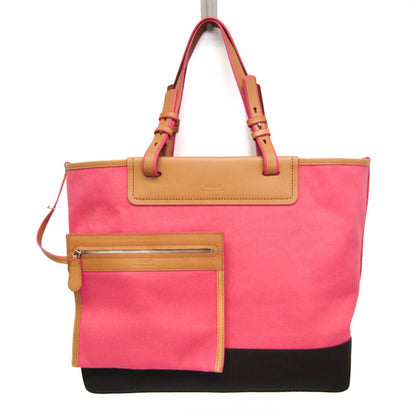 Bally Pink Canvas Tote