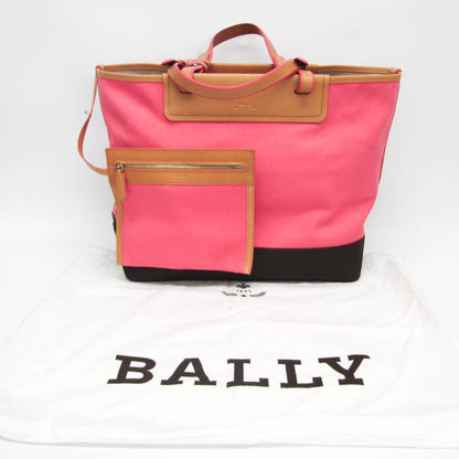 Bally Pink Canvas Tote