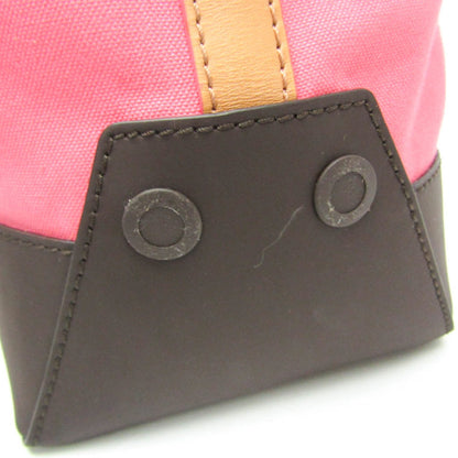 Bally Pink Canvas Tote