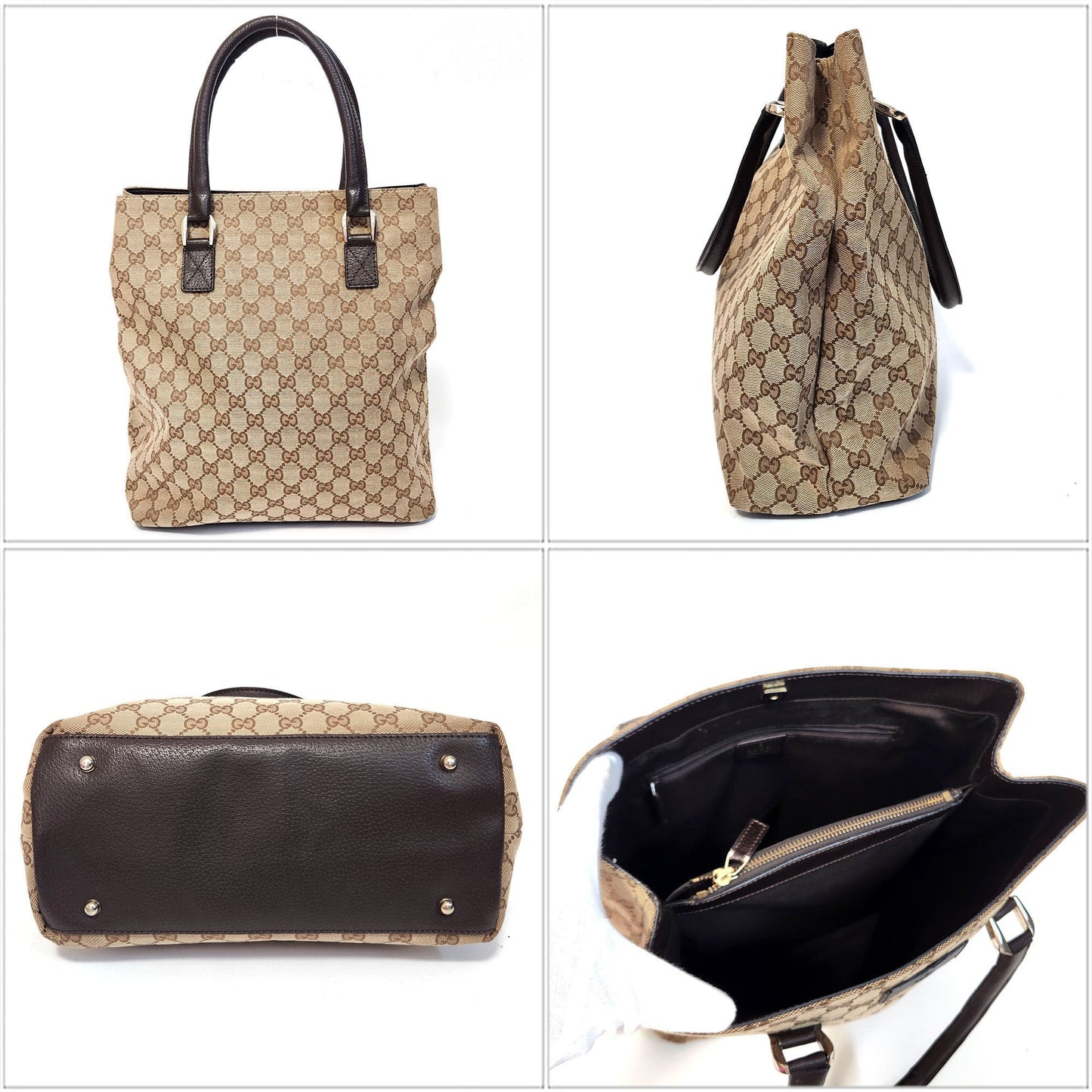 Gucci Brown Canvas Gg Canvas