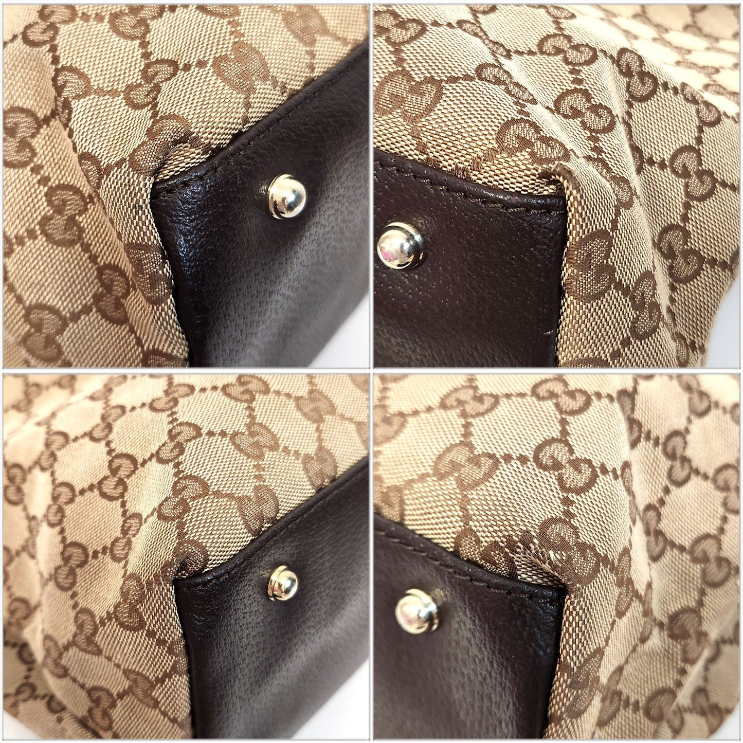Gucci Brown Canvas Gg Canvas