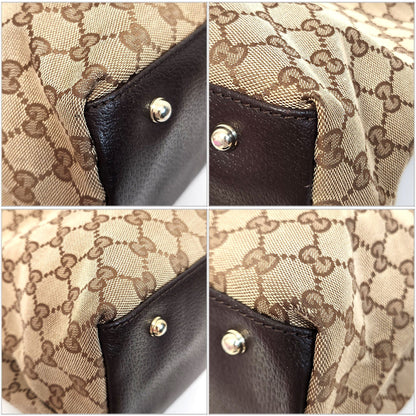 Gucci Brown Canvas Gg Canvas