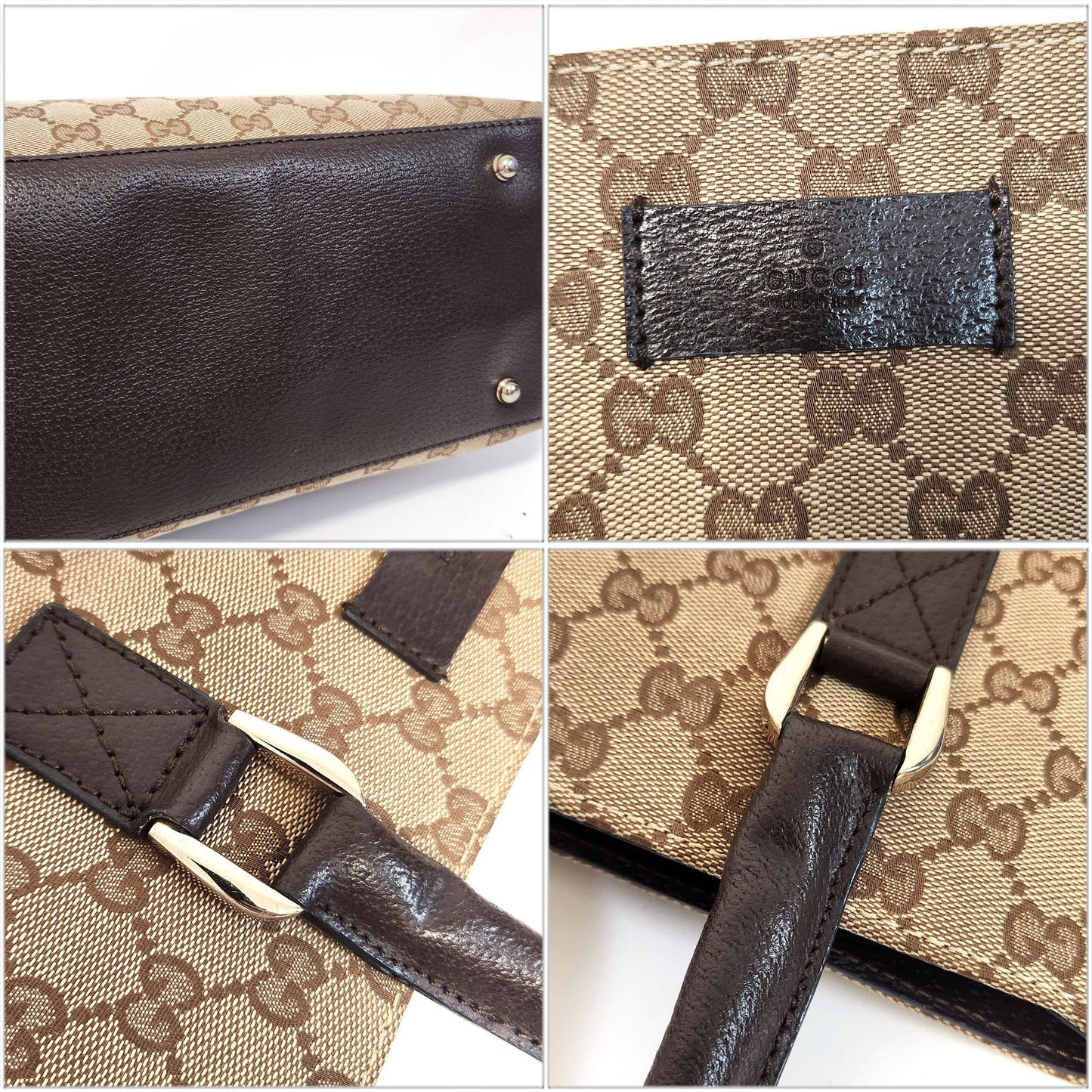 Gucci Brown Canvas Gg Canvas