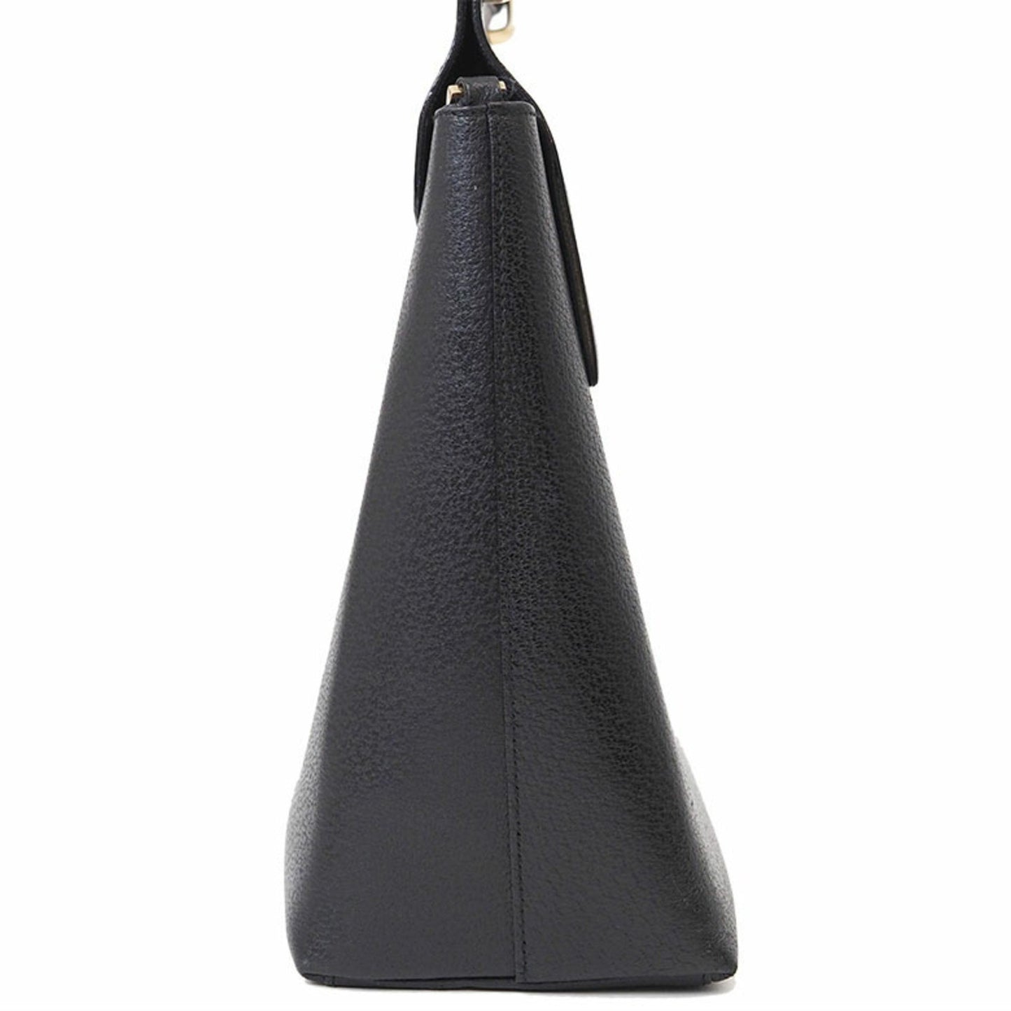 Gucci Black Leather Bamboo
