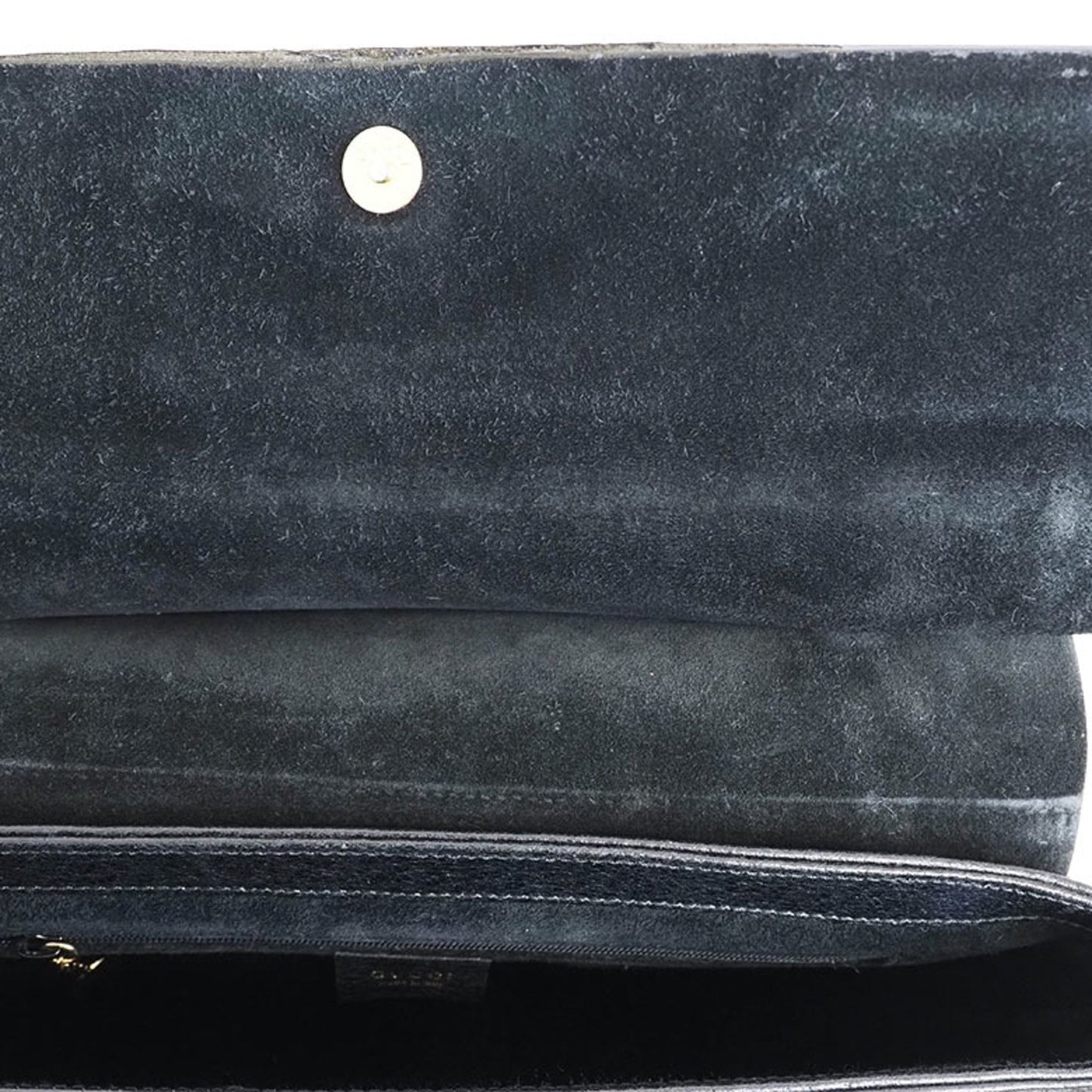 Gucci Black Leather Bamboo