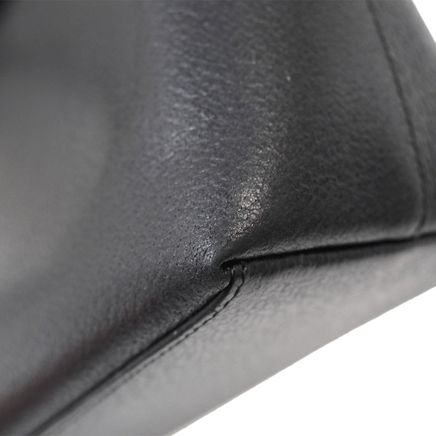 Gucci Black Leather Bamboo