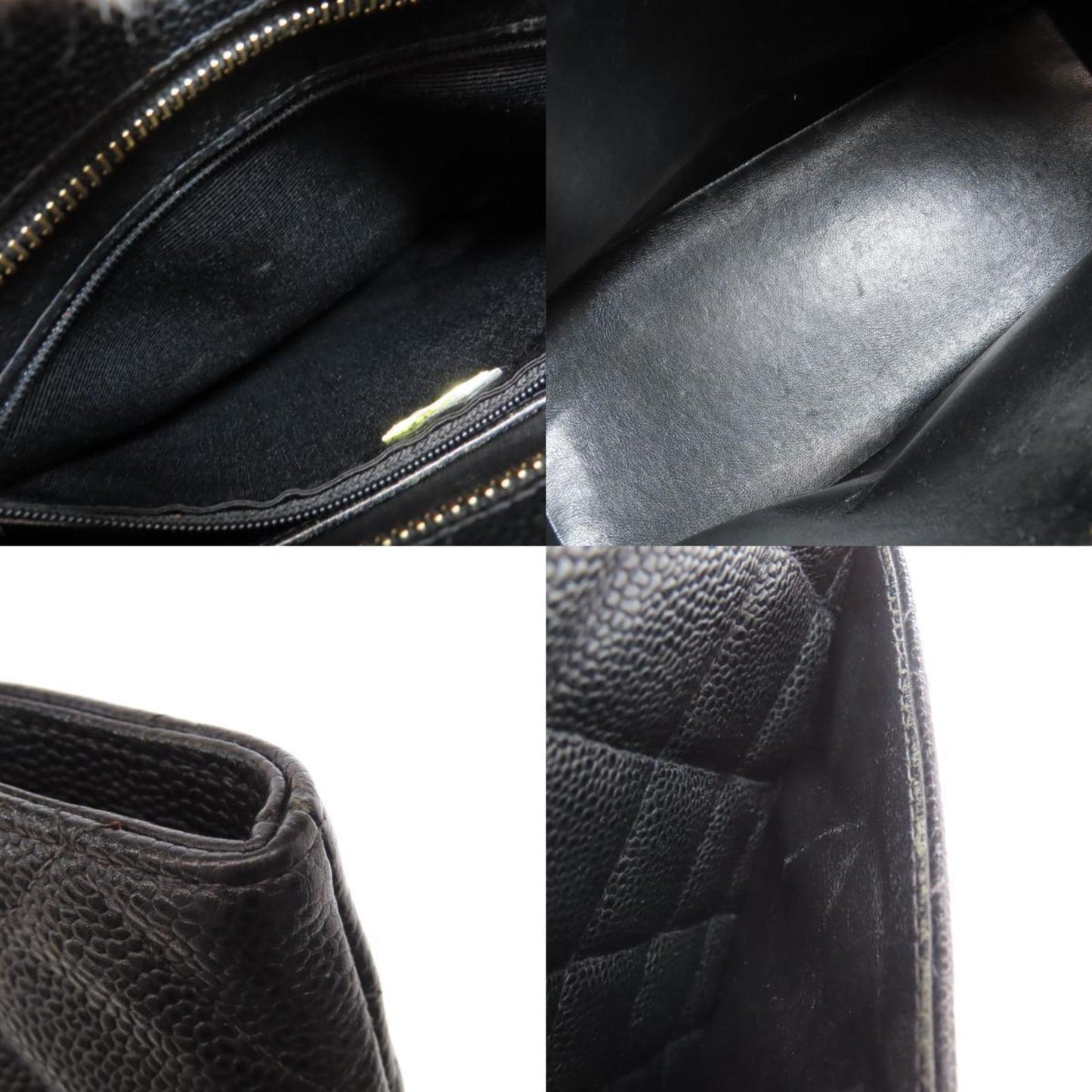 Chanel Black Leather Medaillon
