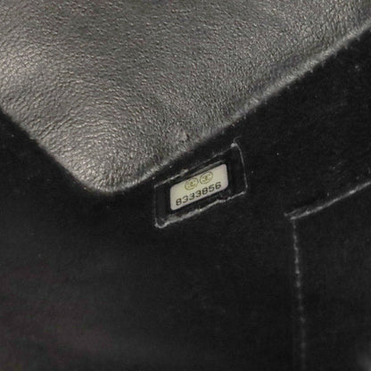 Chanel Black Leather Medaillon