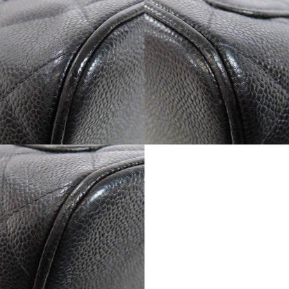 Chanel Black Leather Medaillon