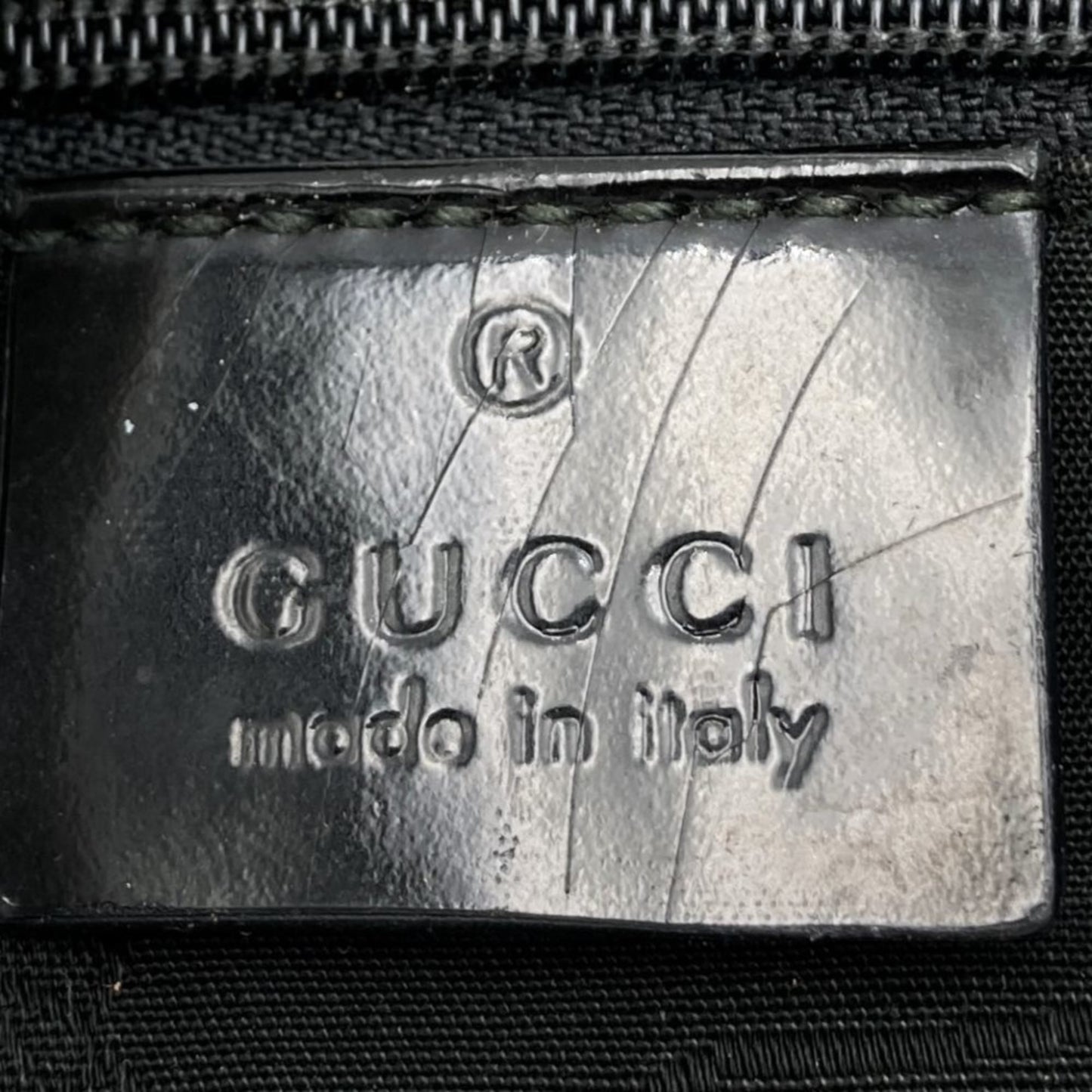 Gucci Black Canvas Jackie