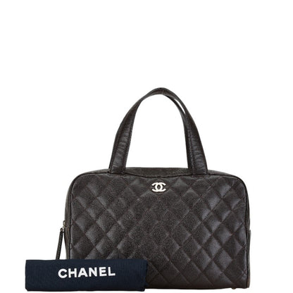 Chanel Brown Leather Bowling