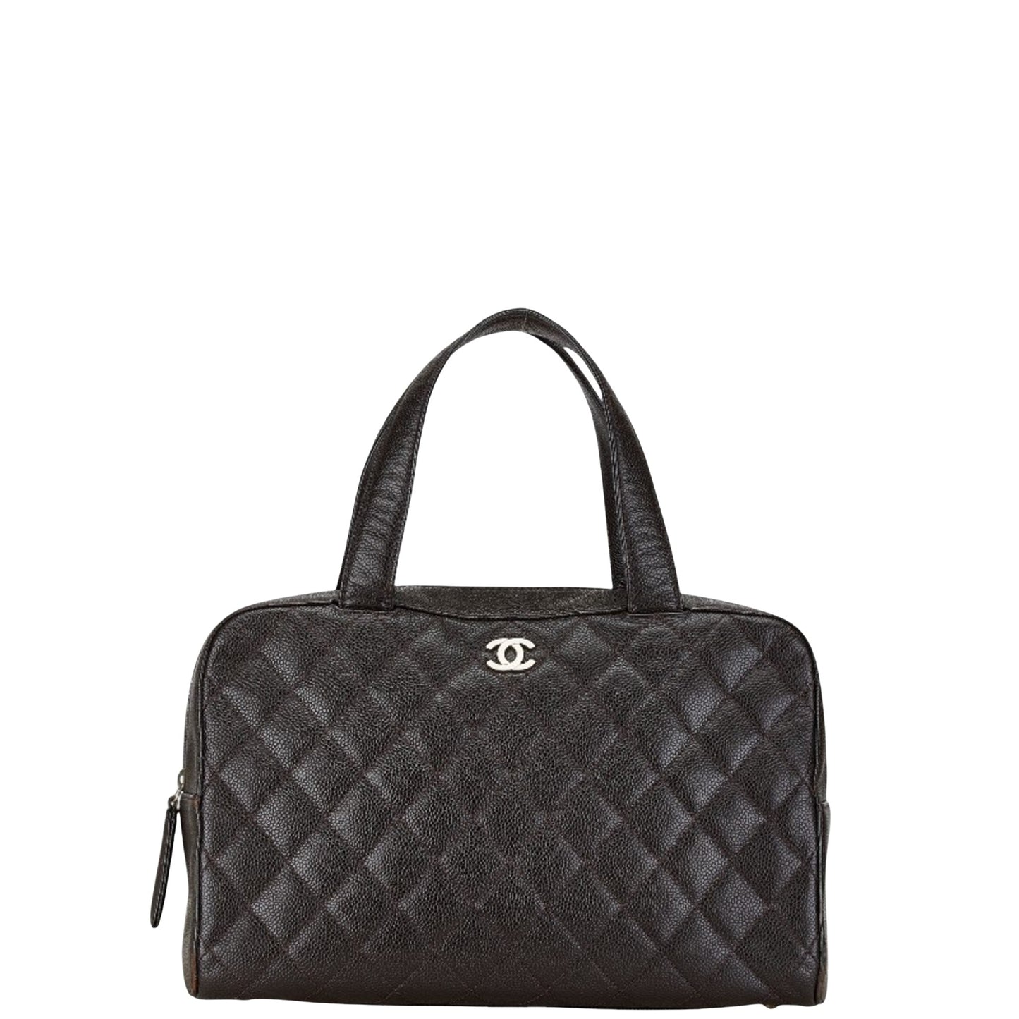 Chanel Brown Leather Bowling