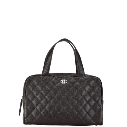 Chanel Brown Leather Bowling