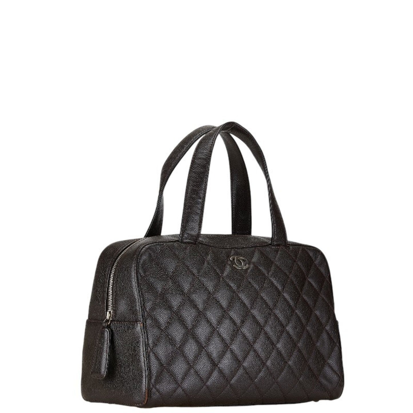 Chanel Brown Leather Bowling