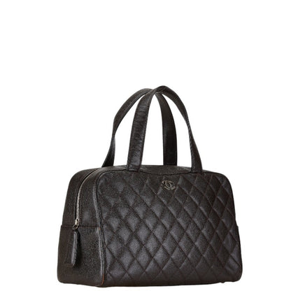 Chanel Brown Leather Bowling
