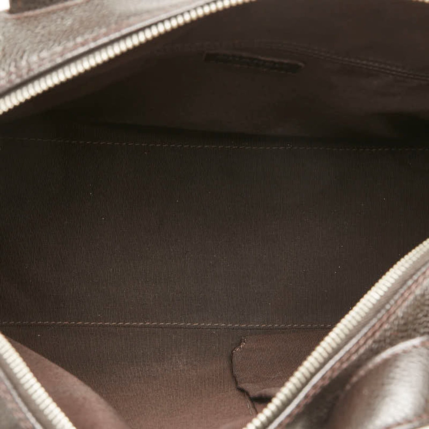 Chanel Brown Leather Bowling