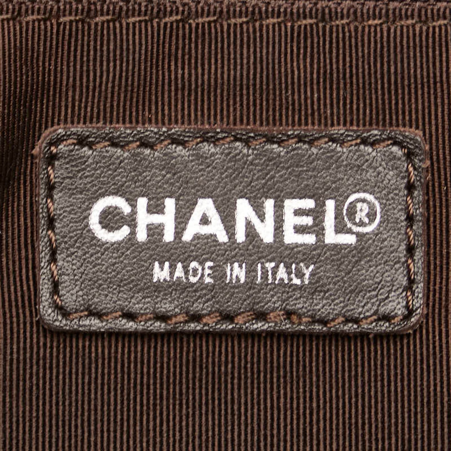 Chanel Brown Leather Bowling