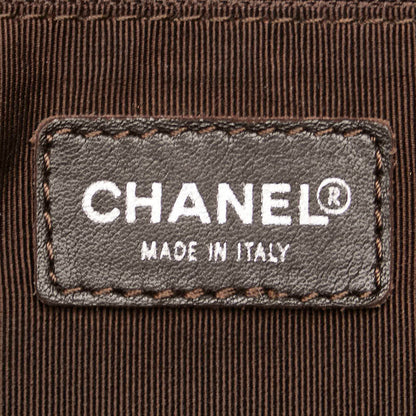 Chanel Brown Leather Bowling
