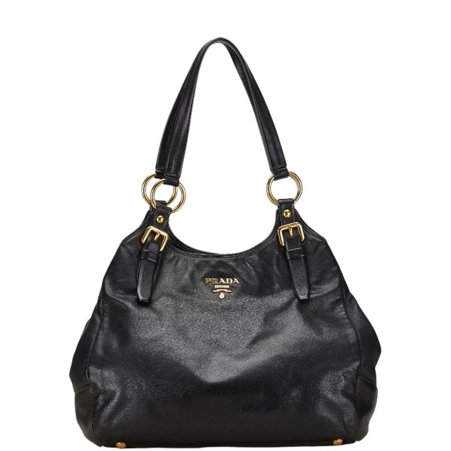 Prada Black Leather Vitello