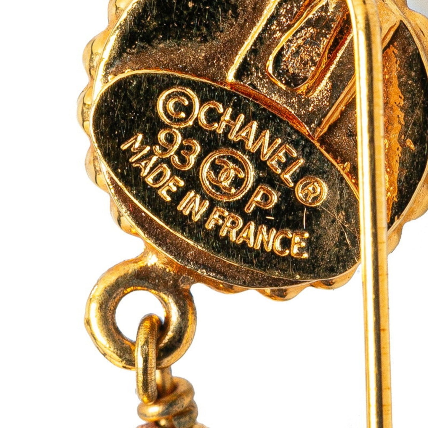 Chanel Gold Gold Plated Coco Mark