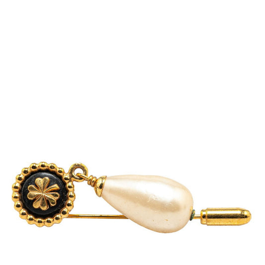 Chanel Gold Gold Plated Coco Mark