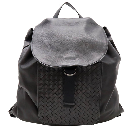 Bottega Veneta Black Pony-style Calfskin Intrecciato